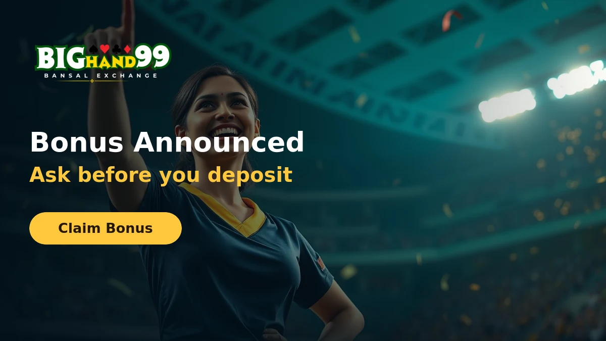 Asking a BigHand99 agent what bonus is currently running