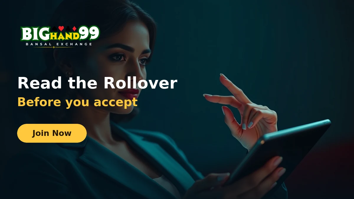 Reading the rollover terms on a BigHand99 bonus before accepting