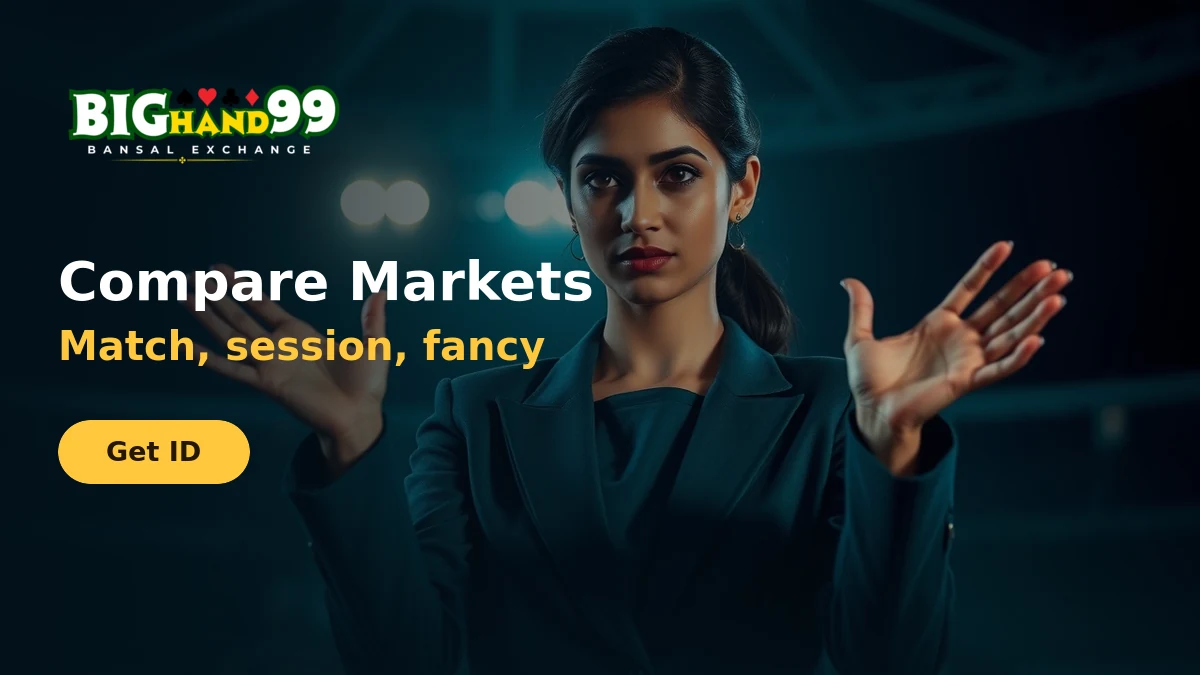 Comparing match odds, session and fancy markets on BigHand99